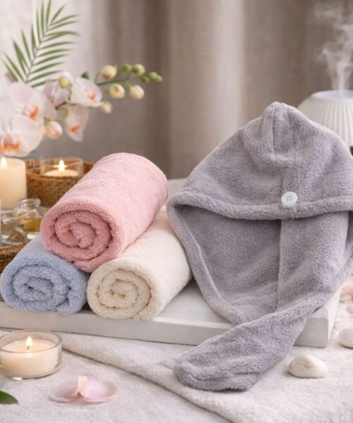 Khăn Ủ Tóc Spa Microfiber Cao Cấp – Siêu Thấm Hút, Nhanh Khô