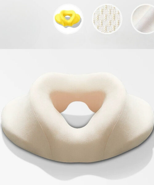 Gối Spa Khoét Lỗ Than Hoạt Tính Cao Cấp – Êm Ái, Thoáng Khí, Hỗ Trợ Cột Sống