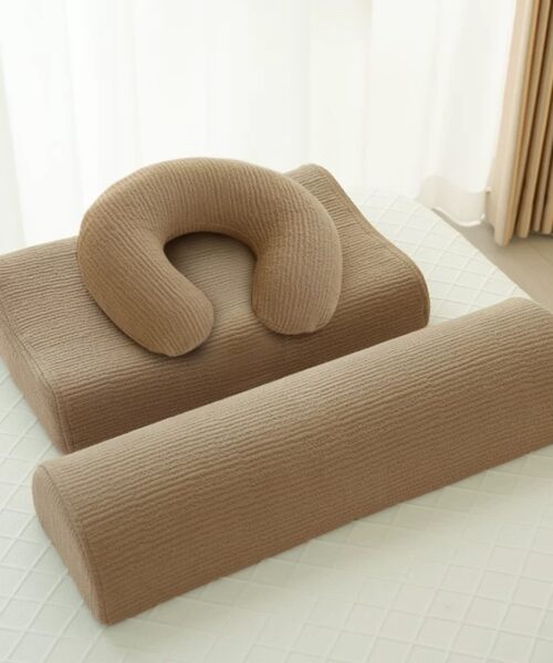 Bộ Gối Spa Cao Su Cao Cấp – Gối Chữ U, Gối Gác Chân Và Gối Tựa Đầu Dành Cho Giường Spa, Massage