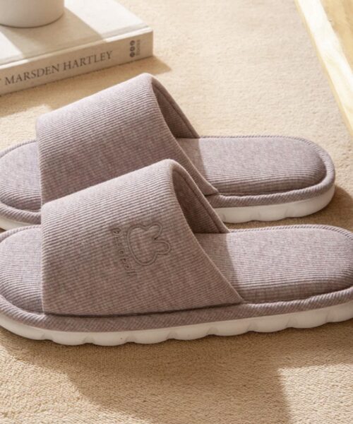 Dép Spa Vải Lanh Đế Mềm Cao Cấp – Dép Đi Trong Nhà, Spa, Khách Sạn Êm Ái