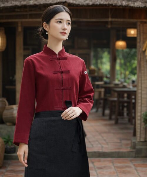 Áo cổ tàu khuy tết