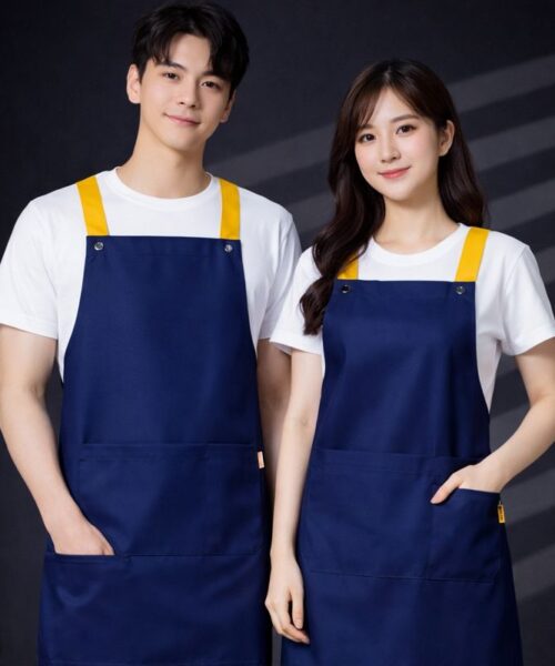 Tạp dề vải bạt dáng dài cao cấp