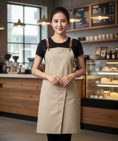 Tạp dề vải bạt yếm cao cấp