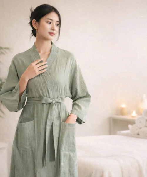 Áo choàng spa 2 lớp cao cấp