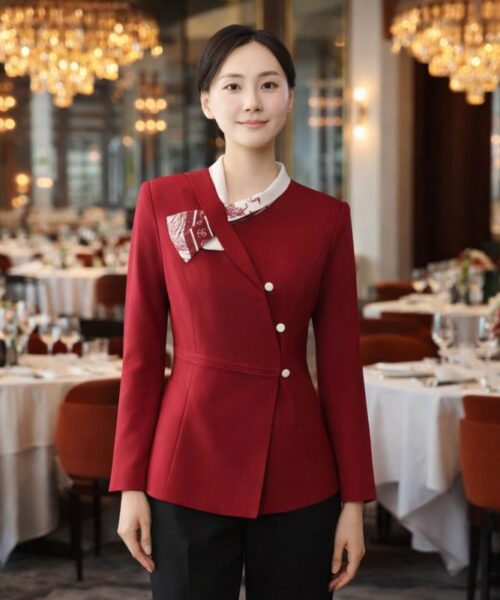 Đồng phục phục vụ nhà hàng cao cấp, tay dài, dành cho mùa thu đông, khách sạn, nhà hàng, phòng tiệc và quán bar,