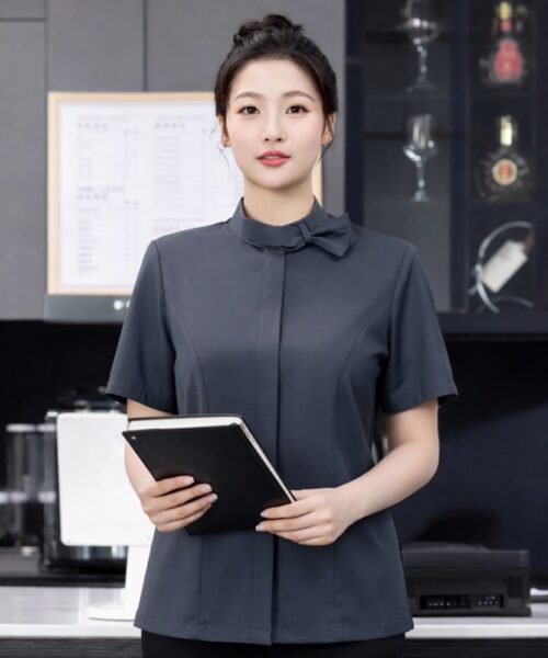 Áo cổ tàu nẹp khuy