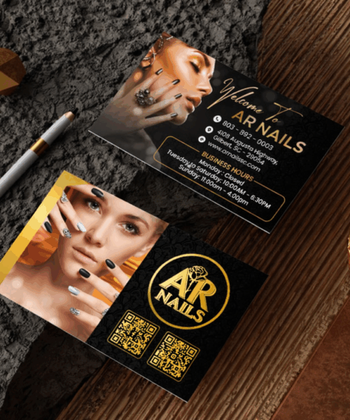Card Visit Spa Tông Đen Luxury – Danh Thiếp Spa & Thẩm Mỹ Viện Cao Cấp