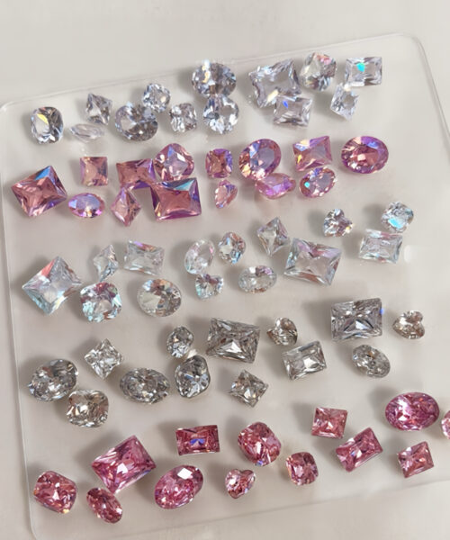 Combo 12 viên/ hộp đá nail đa hình siêu sáng