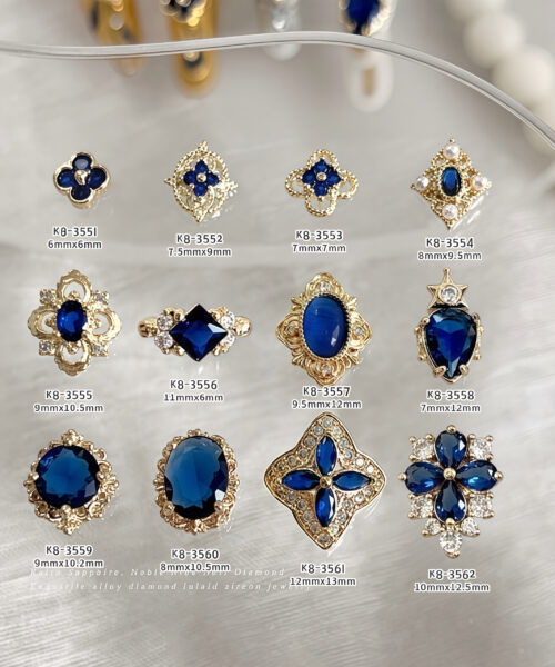 Charm Sapphire Hoàng Gia Đính Đá Cao Cấp