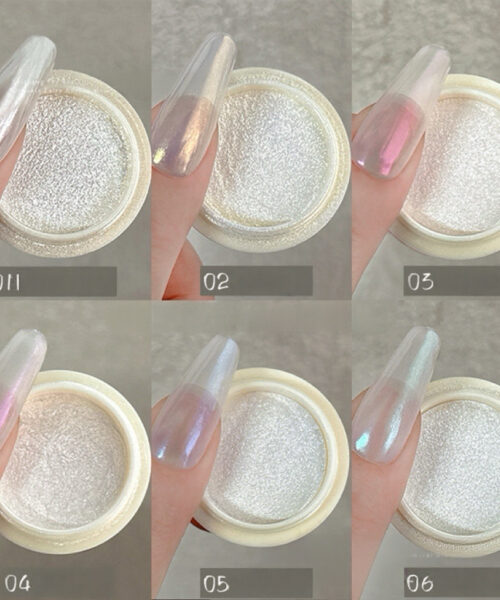 Bột tráng gương hiệu ứng ngọc trai trang trí nails cao cấp