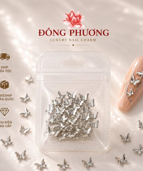 Charm Nail Bướm Mini Đính Đá