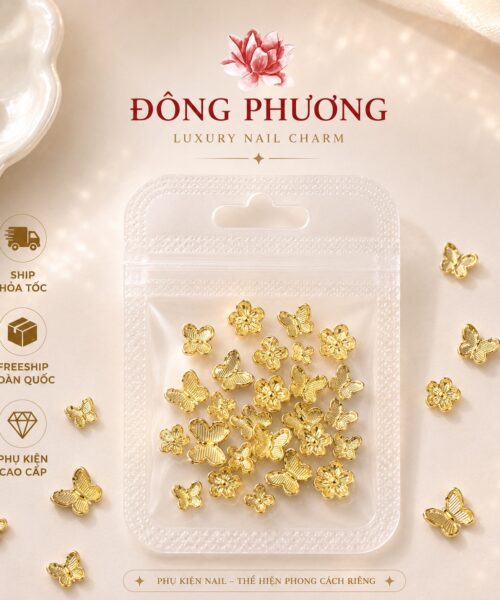 Charm Nail Hoa 5 Cánh Luxury