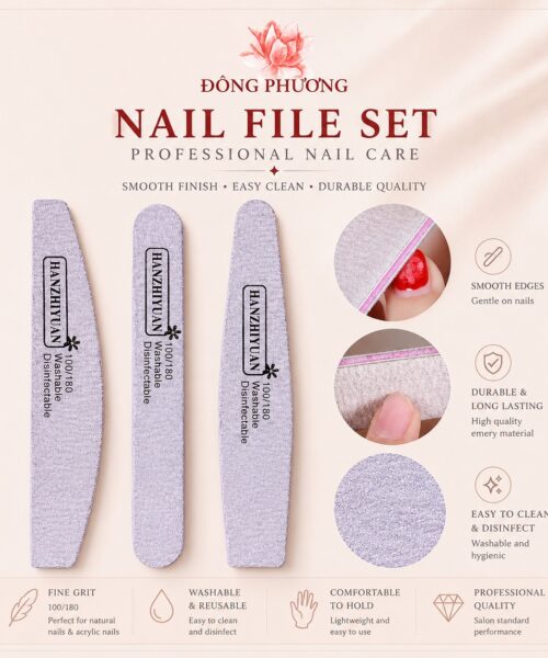 Dũa Nail Đánh Bóng Siêu Mịn