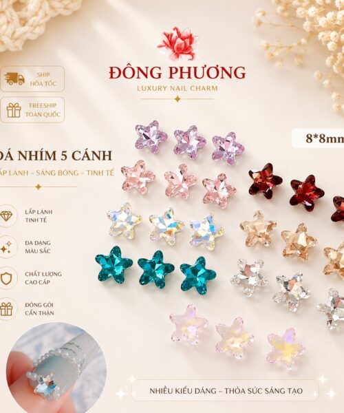 Charm Sao Biển Pha Lê Đính Đá Cao Cấp