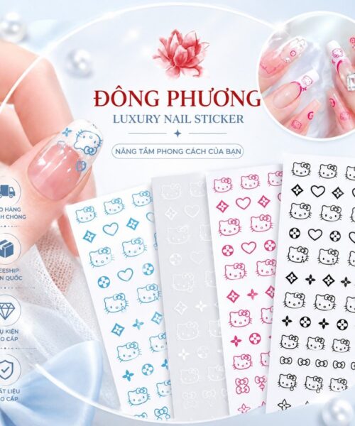 Sticker nail ngôi sao ánh kim