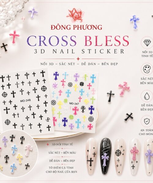 Sticker Nail 3D Y2K Nhiều Hình Dễ Thương