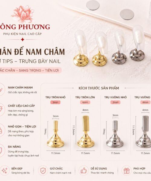 Đế gắn móng giả làm nailbox
