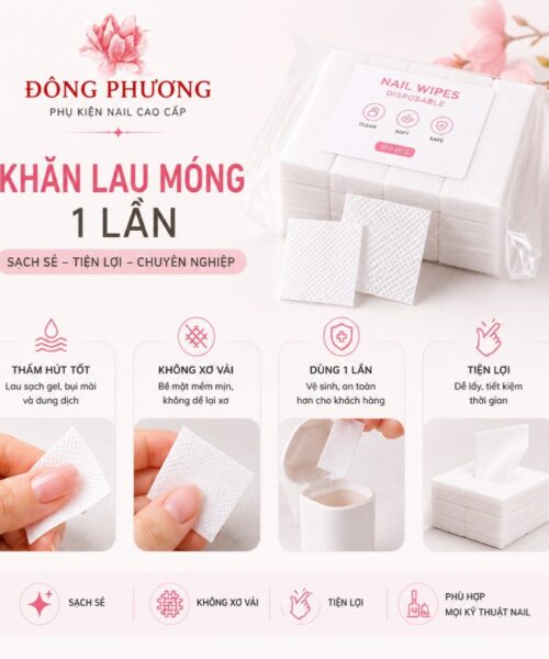 Giấy Lau Gel Đa Năng Chuẩn Salon (Series 5 Màu).