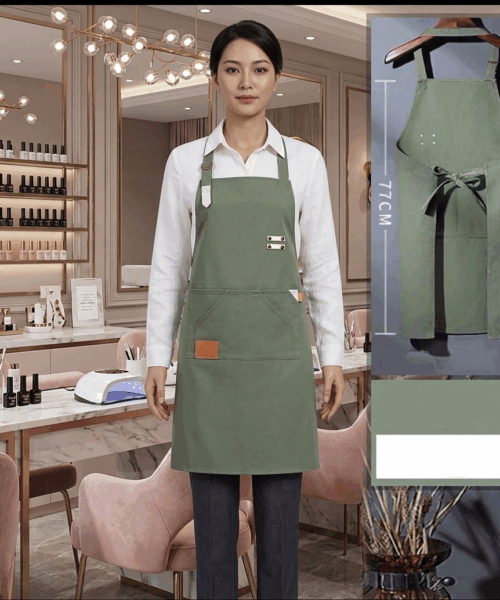 Tạp Dề Yếm Cotton Cao Cấp – Phong Cách Tối Giản