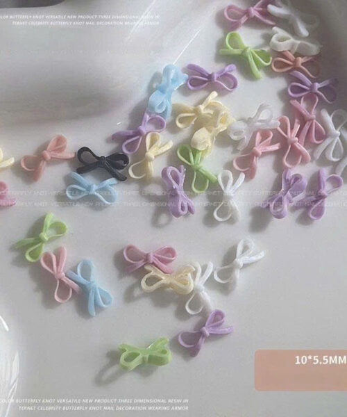 Nơ mini macaron đính móng 3D