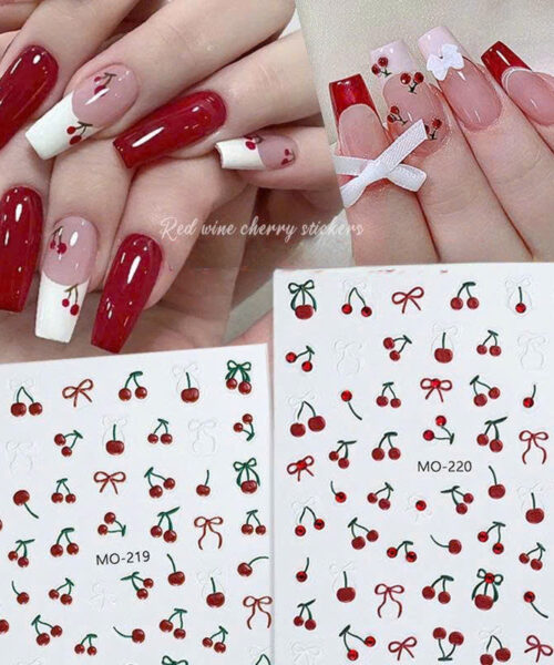 Miếng dán móng hình Quả Anh Đào