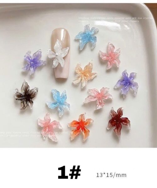 Charm hoa pha lê 3D đính móng